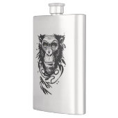 Flasque Chimpanzé Ape Animaux sauvages Nature Illustration (Gauche)