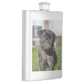 Flasque Chiot en carlin noir (Droite)