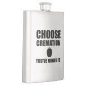 Flasque Choisissez l'incinération vous Urned il (Droite)