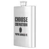 Flasque Choisissez l'incinération vous Urned il (Gauche)