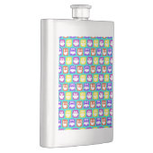 Flasque Chouette colorée Motif (Droite)