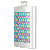 Flasque Chouette colorée Motif (Gauche)