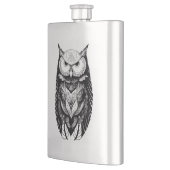 Flasque Chouette Wild Animal Nature Illustration Art tatou (Gauche)