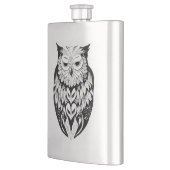 Flasque Chouette Wild Animal Nature Illustration Art tatou (Gauche)