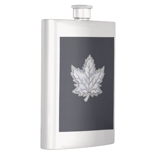 Flasque Chrome comme feuille d'érable sur le style de fibr (Droite)