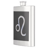 Flasque Chrome Comme Leo Zodiac Connexion peau de serpent (Gauche)