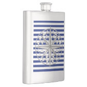 Flasque Chrome Nautique Star sur les rayures de marine Imp (Droite)