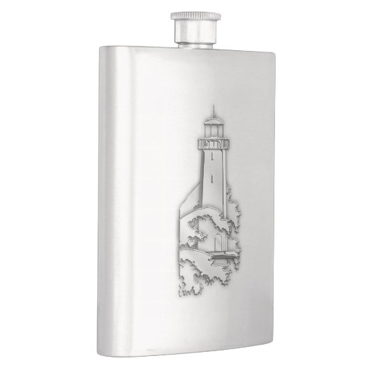 Flasque Chrome Phare Nautique Impression (Droite)