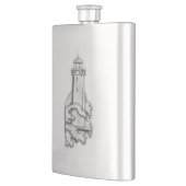 Flasque Chrome Phare Nautique Impression (Gauche)