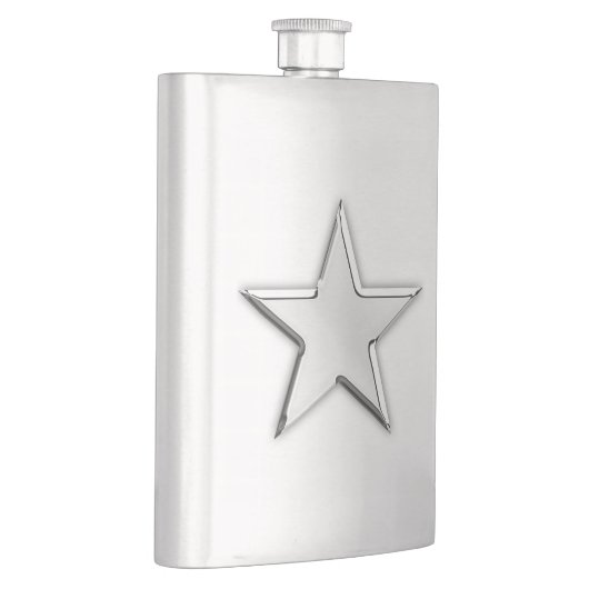 Flasque Chrome Star Nautique Impression (Droite)