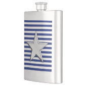 Flasque Chrome Star Nautique sur les rayures de marine Imp (Gauche)