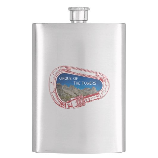 Flasque Cirque Des Tours Escalade Carabiner (devant)