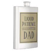 Flasque Citation de patience liquide drôle Monogramme mode (Droite)