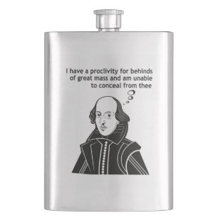 Flasque Citation drôle de Shakespeare