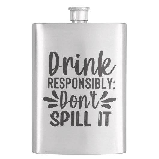 Flasque Citations sur l'alcool (devant)