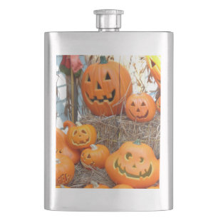 Flasque Citrouille halloween Jack-o'-lantern orange citrou