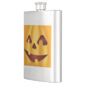 Flasque Citrouille sculpté souriant design Halloween (Gauche)
