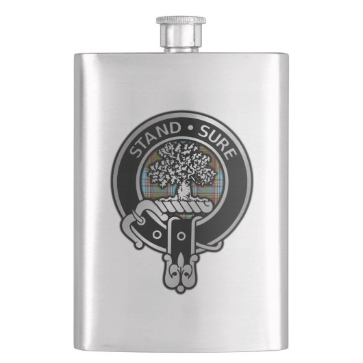 Flasque Clan Anderson Crest & Tartan Flask (devant)
