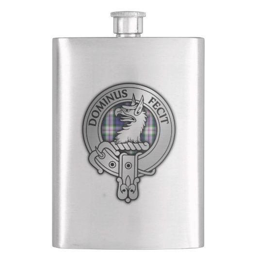 Flasque Clan Baird Crest & Robe Tartan (devant)