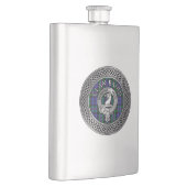 Flasque Clan Baird Crest & Tartan Knot (Droite)