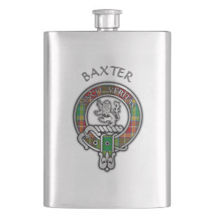 Flasque Clan Baxter Crest et Tartan