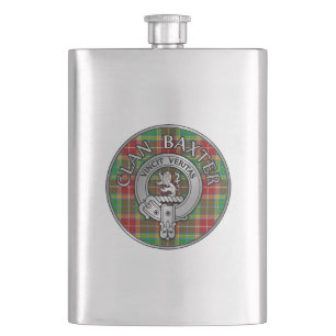 Flasque Clan Baxter Crest et Tartan