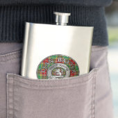 Flasque Clan Baxter Crest et Tartan (En situation)