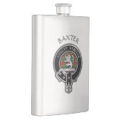Flasque Clan Baxter Crest & Tartan Flask (Droite)