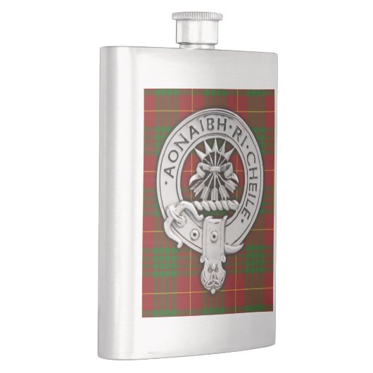 Flasque Clan Cameron Crest & Tartan (Droite)