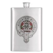 Flasque Clan Cameron Crest & Tartan (devant)