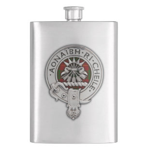 Flasque Clan Cameron Crest & Tartan