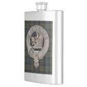 Flasque Clan Campbell Crest & Tartan (Gauche)
