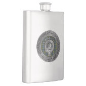 Flasque Clan Campbell Crest & Tartan Knot Flask (Droite)