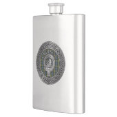 Flasque Clan Campbell Crest & Tartan Knot Flask (Gauche)