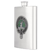 Flasque Clan Davidson Crest & Tartan Flask (Gauche)