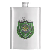 Flasque Clan écossais Galloway Tartan & Crest (devant)