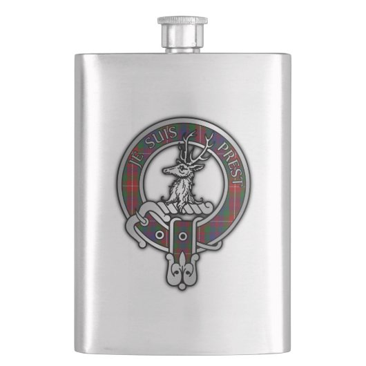 Flasque Clan Fraser de Lovat Crest & Tartan (devant)