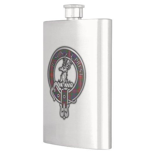 Flasque Clan Fraser de Lovat Crest & Tartan (Gauche)