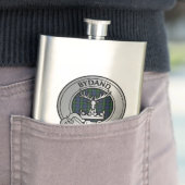 Flasque Clan Gordon Crest & Tartan (En situation)