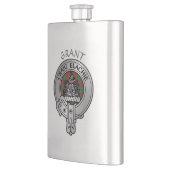 Flasque Clan Grant Crest & Tartan (Gauche)