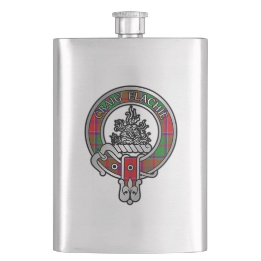 Flasque Clan Grant Crest & Tartan Flask (devant)
