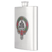 Flasque Clan Grant Crest & Tartan Flask (Gauche)