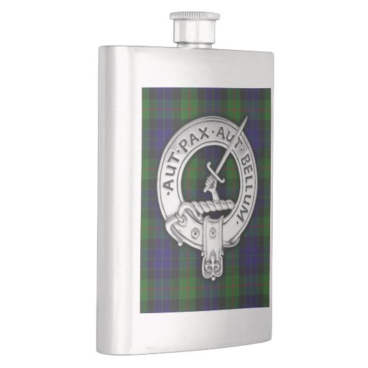 Flasque Clan Gunn Crest & Tartan (Droite)