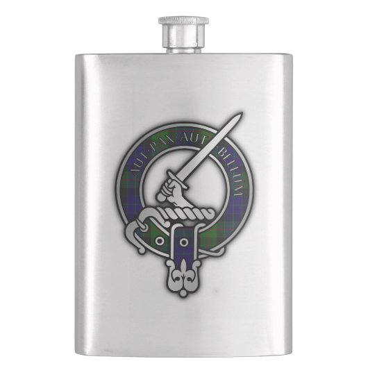 Flasque Clan Gunn Crest & Tartan Flask (devant)