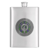 Flasque Clan Gunn Crest & Tartan Knot Flask (devant)