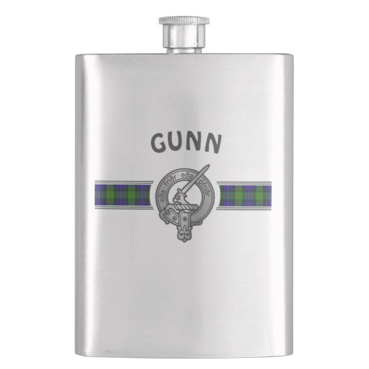 Flasque Clan Gunn (Modifier) Crest & Tartan (devant)