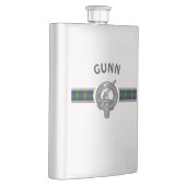 Flasque Clan Gunn (Modifier) Crest & Tartan (Droite)