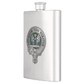 Flasque Clan Johnstone Crest & Tartan (Gauche)
