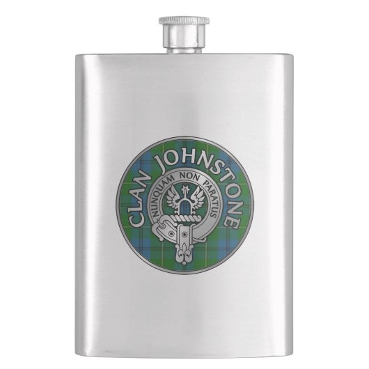 Flasque Clan Johnstone Crest & Tartan (devant)