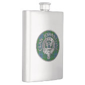 Flasque Clan Johnstone Crest & Tartan (Droite)
